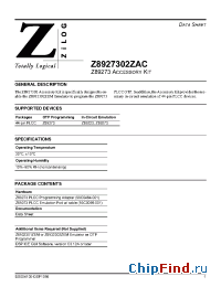 Datasheet Z89223 manufacturer Zilog